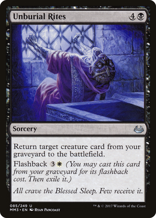 Unburial Rites (MM3-085) - uncommon