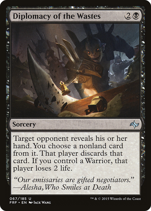 Diplomacy of the Wastes (FRF-067) - uncommon - Foil