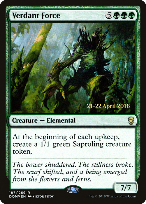 Verdant Force (PRE-187S) - rare - Foil