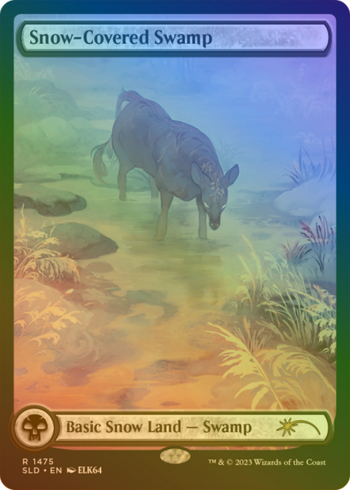 Snow-Covered Swamp (SLD-1475★) - rare: (Full Art) - Foil