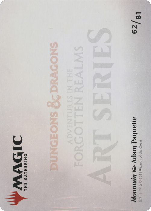 Mountain // Mountain (AAFR-062) - common (Borderless) - Foil