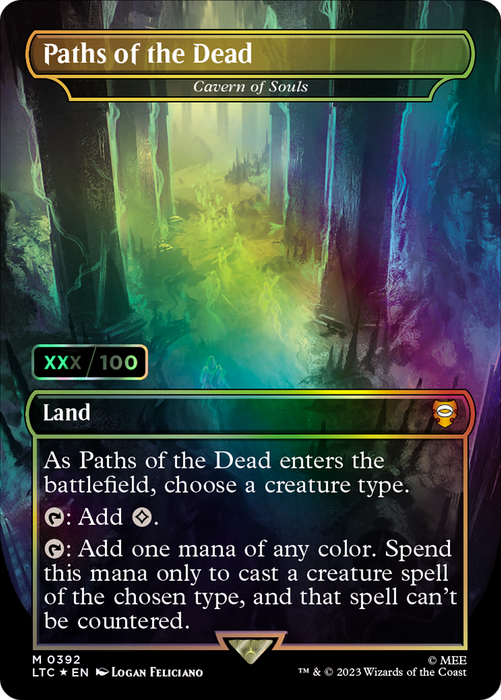 Cavern of Souls (LTC-392Z) - mythic / Paths of the Dead (Borderless) - Foil
