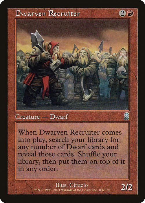 Dwarven Recruiter (ODY-186) - uncommon - Foil