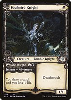 Foulmire Knight // Profane Insight (ELD-286) - uncommon: (Showcase) - Foil