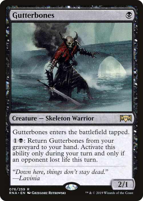 Gutterbones (RNA-076) - rare - Foil