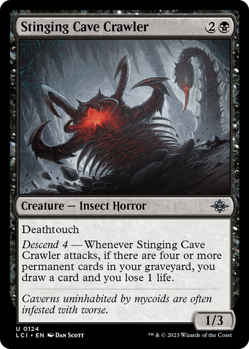 Stinging Cave Crawler (LCI-124) - uncommon - Foil