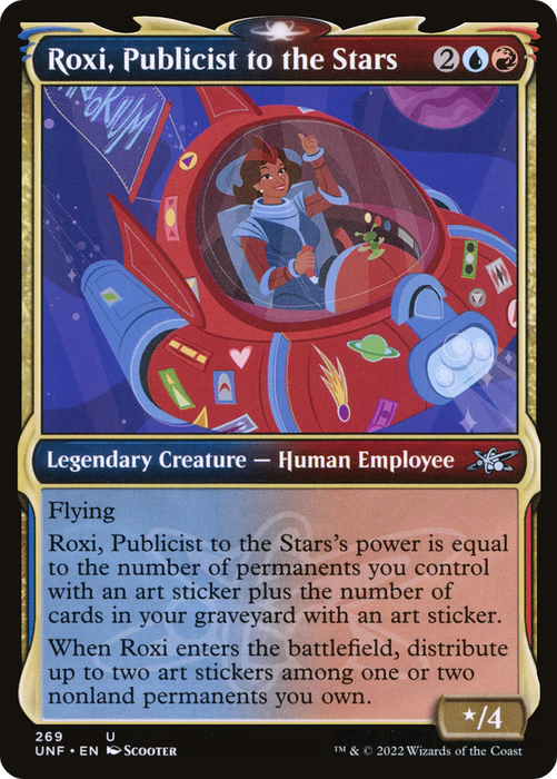 Roxi, Publicist to the Stars (UNF-269) - uncommon: (Showcase) - Foil
