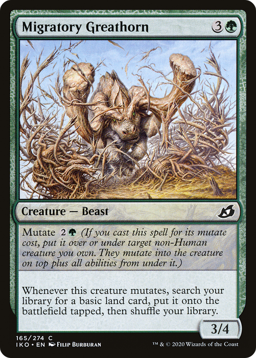 Migratory Greathorn (IKO-165) - common - Foil