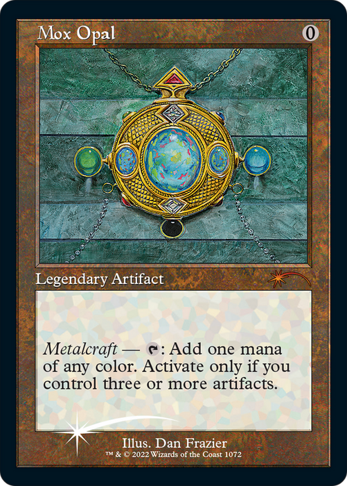 Mox Opal (Retro Frame) (Foil Etched) (SLD-1072) - mythic - Foil