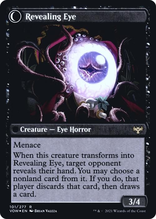Concealing Curtains // Revealing Eye (PRE-101S) - rare: (Double Faced Transform) - Foil