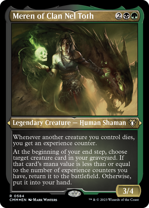 Meren of Clan Nel Toth (CMM-584) - rare - Etched Foil