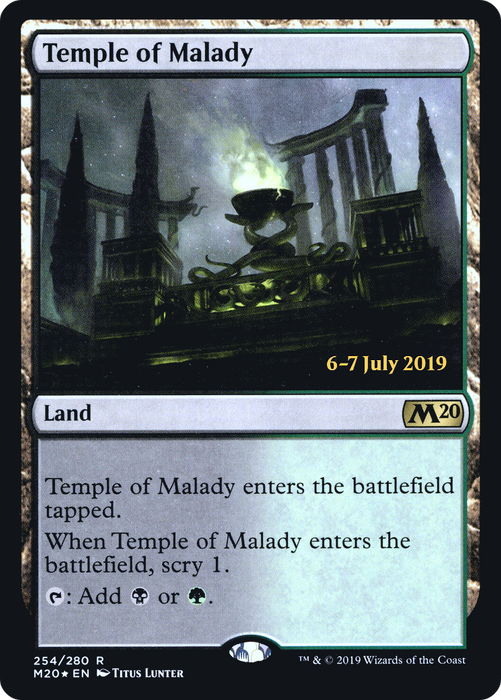 Temple of Malady (PRE-254S) - rare - Foil