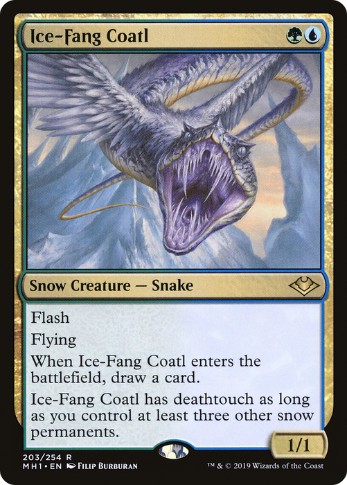 Ice-Fang Coatl (MH1-203) - rare
