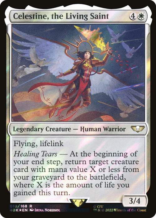Celestine, the Living Saint (40K-10★) - rare - Foil