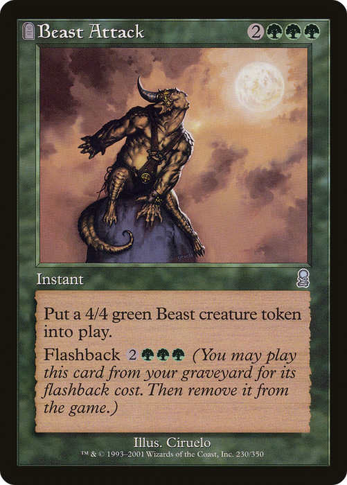 Beast Attack (ODY-230) - uncommon: (tombstone)