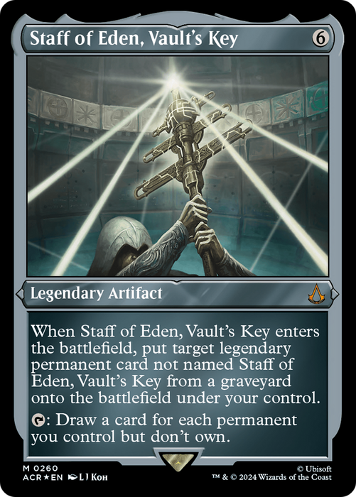 Staff of Eden, Vault's Key (ACR-260) - mythic - Etched Foil