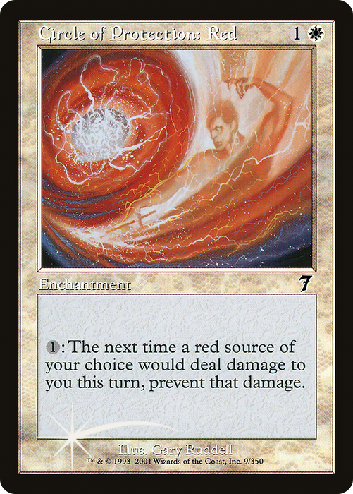 Circle of Protection: Red (7ED-09★) - common - Foil