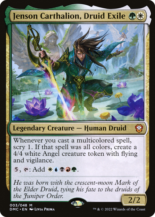 Jenson Carthalion, Druid Exile (DMC-003) - mythic - Foil