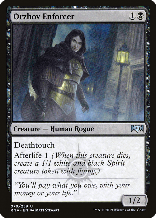 Orzhov Enforcer (RNA-079) - uncommon - Foil