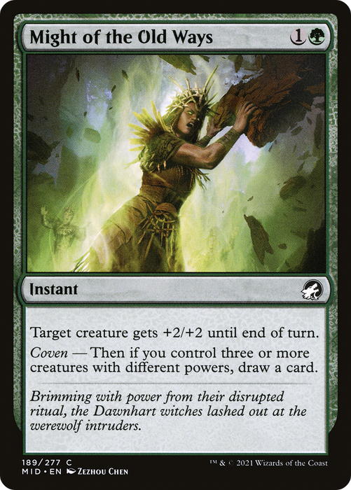 Might of the Old Ways (MID-189) - common - Foil