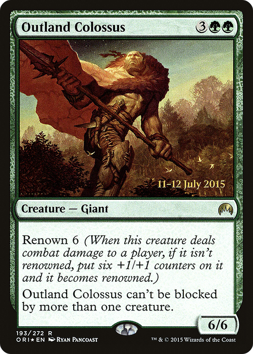 Outland Colossus (PRE-193S) - rare - Foil