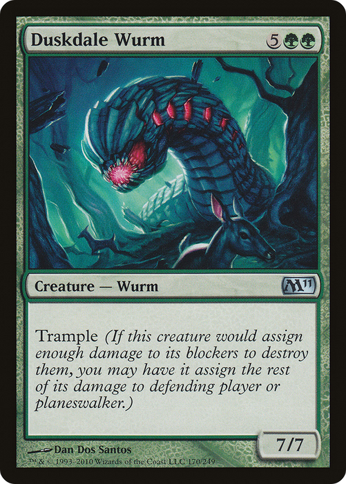Duskdale Wurm (M11-170) - uncommon - Foil
