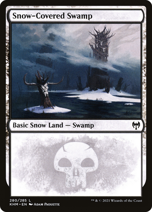 Snow-Covered Swamp (KHM-280) - common: (snow) - Foil