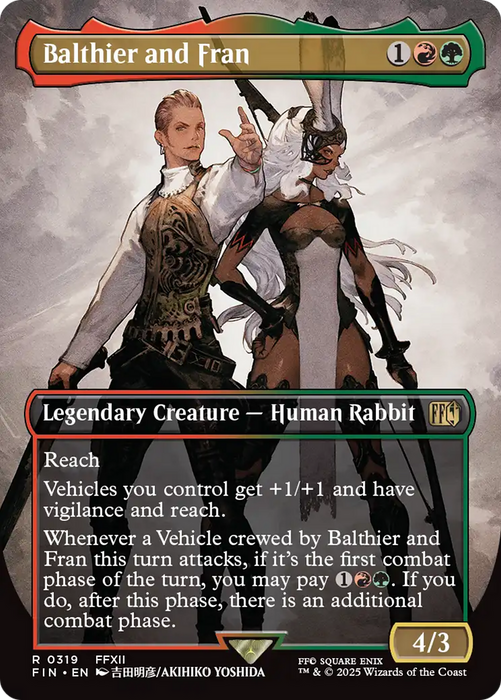 Balthier and Fran (FIN-319) - rare (Borderless) - Foil