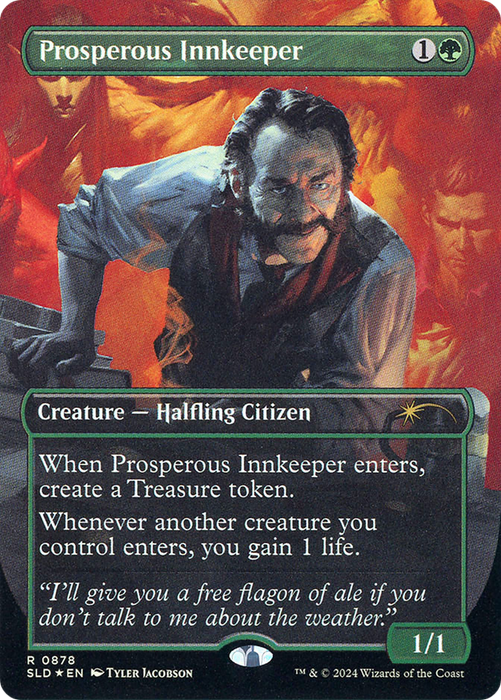 Prosperous Innkeeper (SLD-878) - rare (Borderless) - Foil