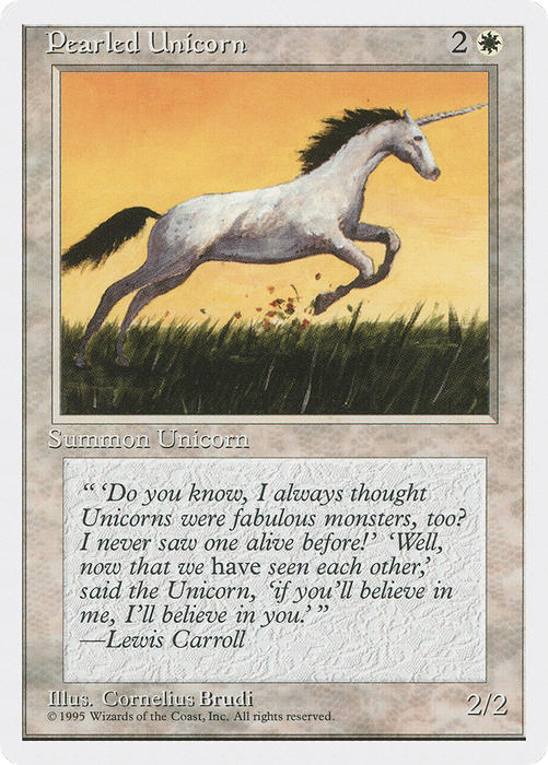 Pearled Unicorn (4ED-039) - common