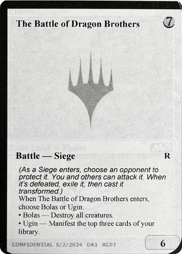 The Battle of Dragon Brothers // Fate Reforged (UNK-RC07B) - rare
