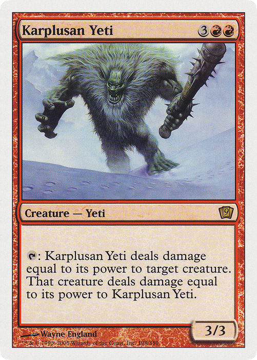 Karplusan Yeti (9ED-198) - rare