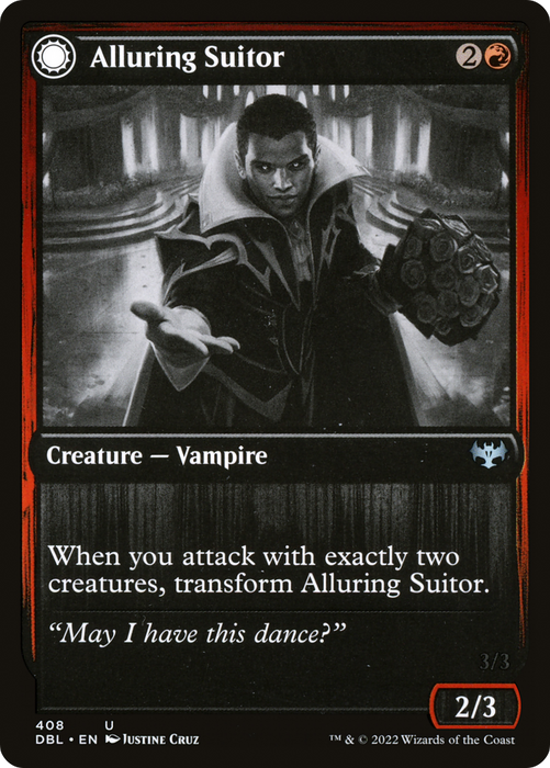 Alluring Suitor // Deadly Dancer (DBL-408) - uncommon: (Double Faced Transform) - Foil