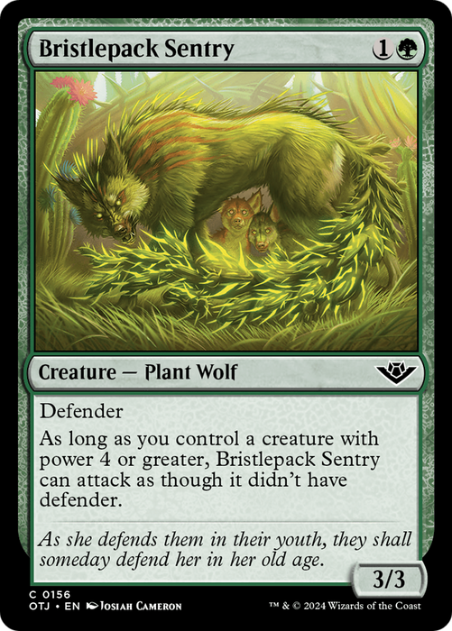 Bristlepack Sentry (OTJ-156) - common - Foil