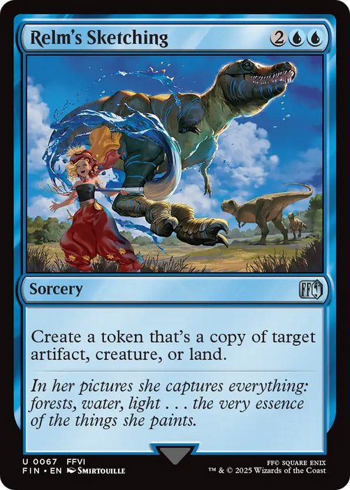 Relm's Sketching (FIN-067) - uncommon - Foil