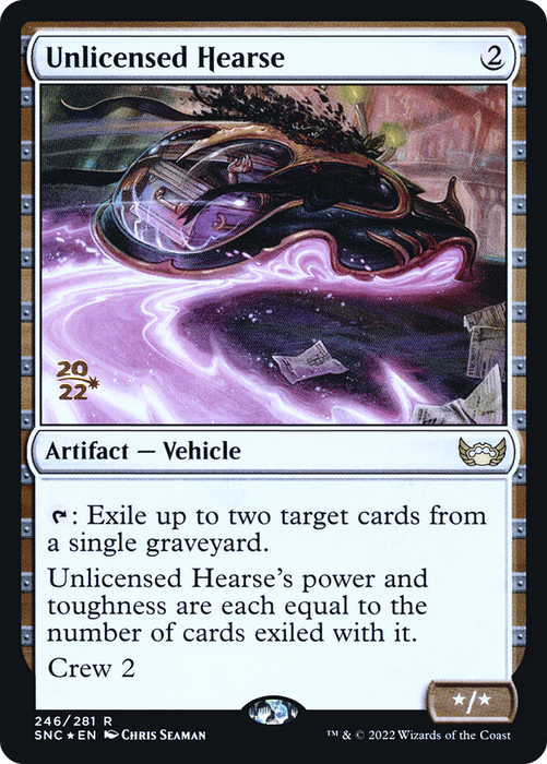 Unlicensed Hearse (PRE-246S) - rare - Foil