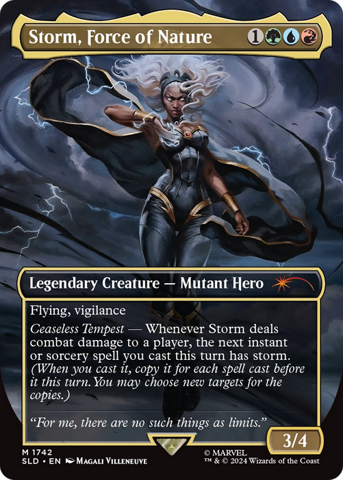 Storm, Force of Nature (SLD-1742) - mythic (Borderless) - Foil