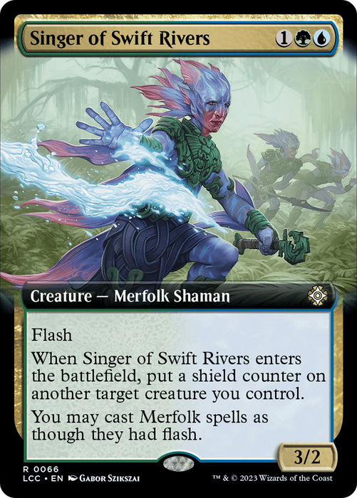 Singer of Swift Rivers (LCC-066) - rare: (Extended Art)
