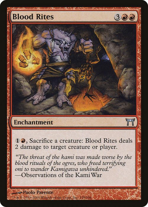 Blood Rites (CHK-159) - uncommon - Foil