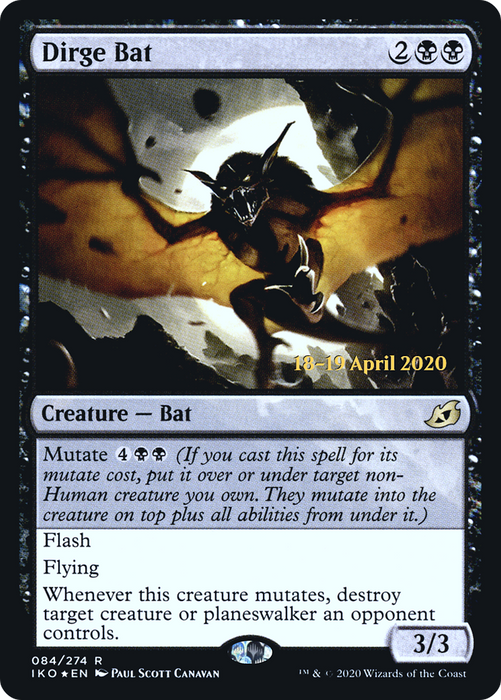 Dirge Bat (PRE-84S) - rare - Foil