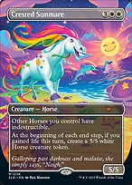 Crested Sunmare (SLD-1228) - mythic (Borderless) - Foil