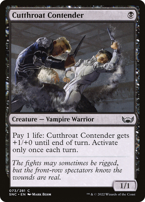 Cutthroat Contender (SNC-073) - common - Foil