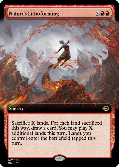 Nahiri's Lithoforming (PRM-83738) - rare - Foil