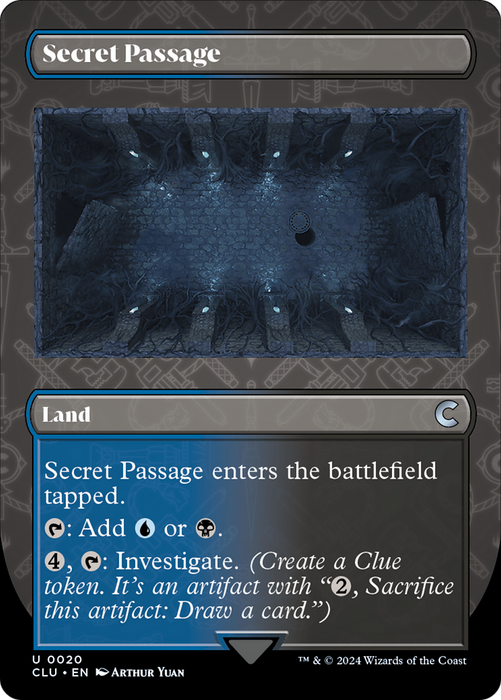 Secret Passage (CLU-020) - uncommon (Borderless)