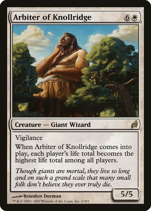 Arbiter of Knollridge (LRW-002) - rare - Foil
