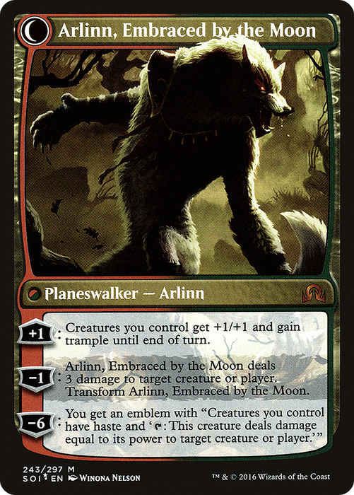 Arlinn Kord // Arlinn, Embraced by the Moon (PRE-243S) - mythic: (Double Faced Transform) - Foil