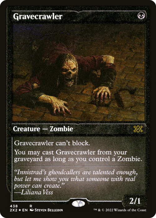 Gravecrawler (2X2-438) - rare - Etched Foil