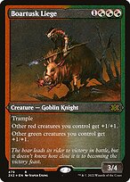 Boartusk Liege (2X2-479) - rare - Etched Foil