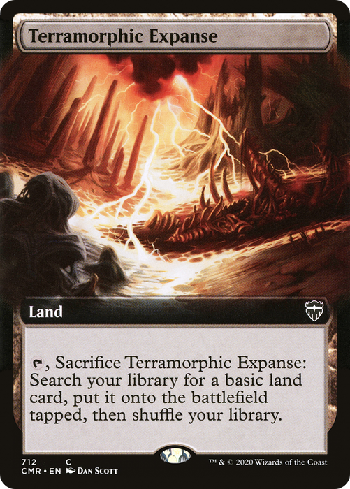 Terramorphic Expanse (CMR-712) - common: (Extended Art) - Foil