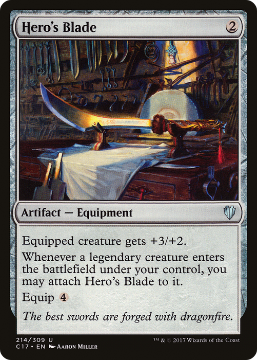 Hero's Blade (C17-214) - uncommon